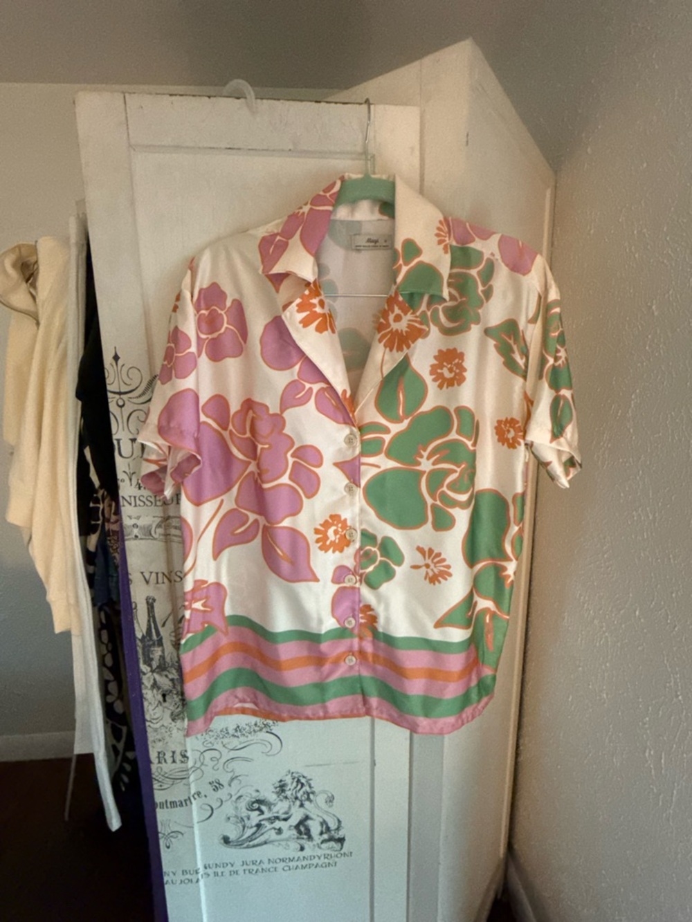 NWOT Anthropologie Maaji Floating Blooms Noise Cover Up Shirt - Picture 13 of 16